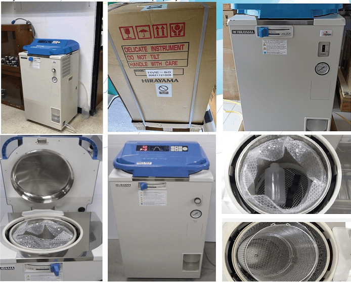 Outer Boxes and Packing of 50L High Pressure Steam Sterilizer Digital  Autoclave Machine